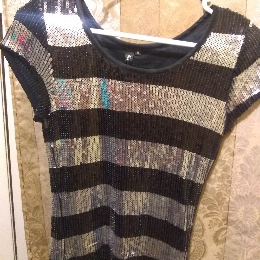 Sequined T-shirt
